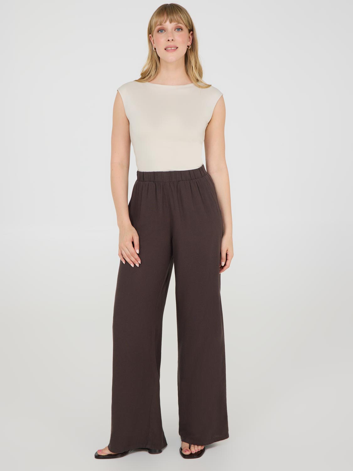 Linen Palazzo Pants