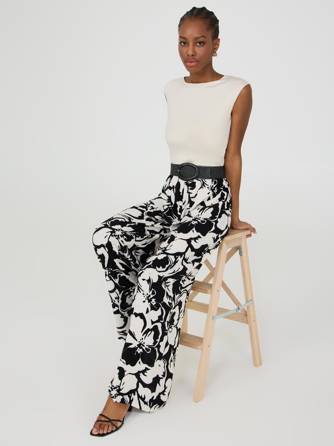 Floral Wide-Leg Palazzo Pants