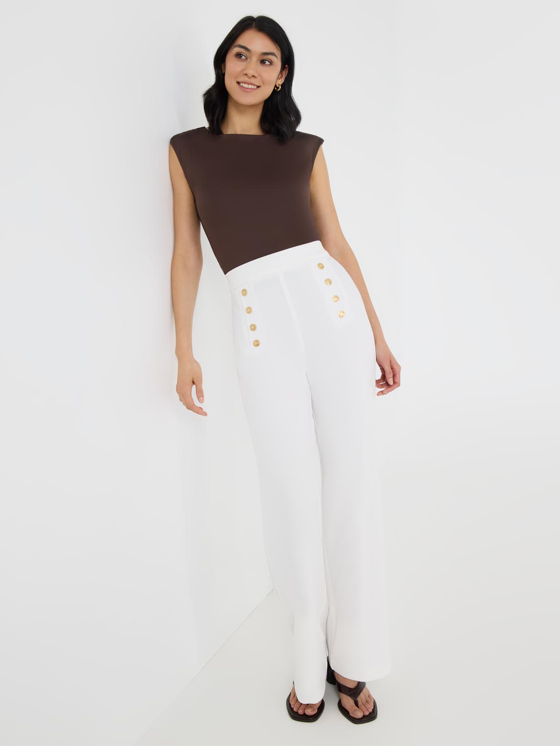 High-Waisted Wide Leg Pants