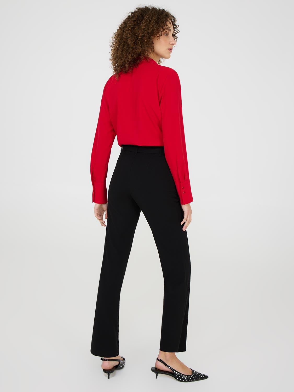 Belted Crepe Pants